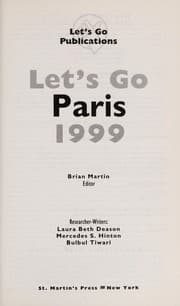 Tapa de Let's go Paris, 1999