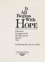 Tapa de It all begins with hope