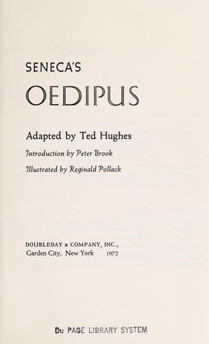 Tapa de Seneca's Oedipus