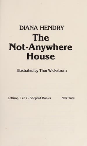 Tapa de The not-anywhere house