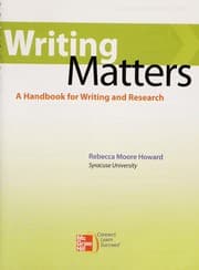Tapa de Writing matters