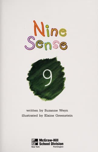 Tapa de Nine sense (McGraw-Hill reading)