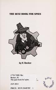 Tapa de The quiz book for spies