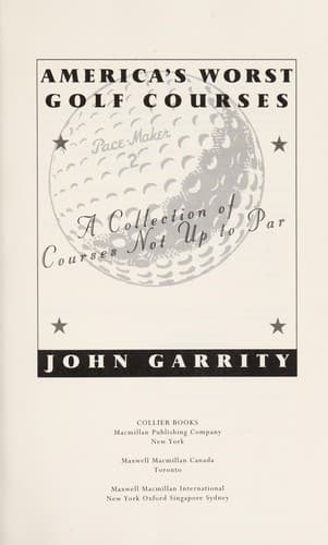Tapa de America's worst golf courses