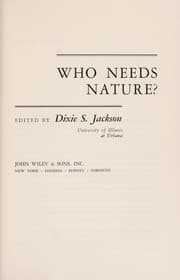 Tapa de Who needs nature?