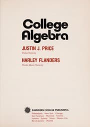 Tapa de College algebra