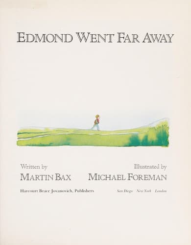 Tapa de Edmond Went Far Away