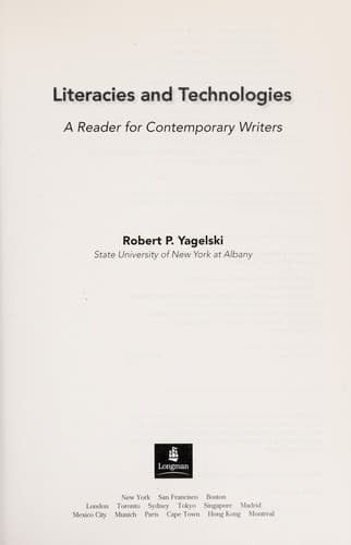 Tapa de Literacies and technologies