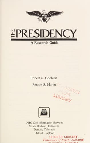 Tapa de The presidency