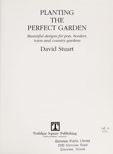 Tapa de Planting the perfect garden