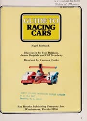 Tapa de Guide to racing cars