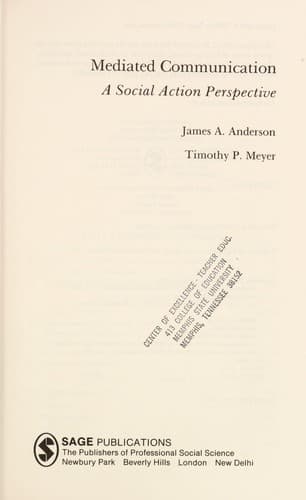 Tapa de Mediated communication