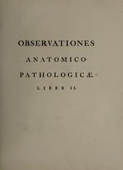Tapa de Observationes anatomico-pathologicae