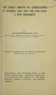 Tapa de The early spread of Christianity in central Asia and the Far East