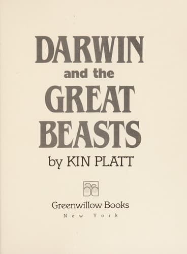 Tapa de Darwin and the great beasts