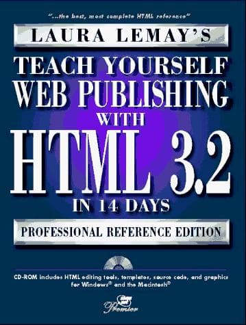 Tapa de Teach yourself Web publishing with HTML 3.2 in 14 days