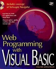 Tapa de Web programming with Visual Basic
