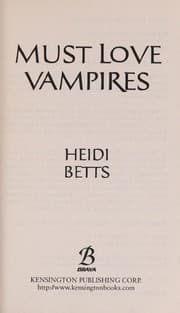 Tapa de Must love vampires