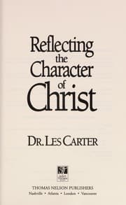 Tapa de Reflecting the character of Christ