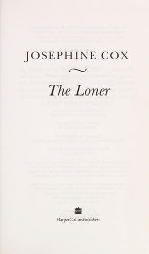 Tapa de The loner
