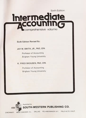 Tapa de Intermediate accounting