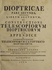 Tapa de Dioptricae pars prima ... de explicatione principiorum, ex quibus constructio tam telescopiorum quam miscroscopiorum est petenda