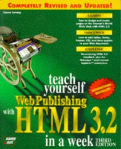 Tapa de Teach yourself Web publishing with HTML 3.2 in a week