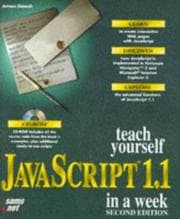 Tapa de Teach yourself JavaScript 1.1 in a week