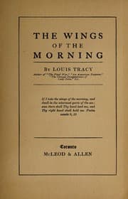 Tapa de The wings of the morning
