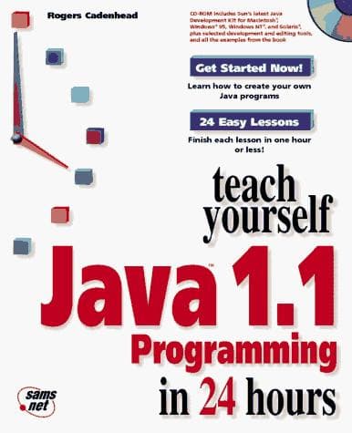Tapa de Teach yourself Java 1.1 programming in 24 hours