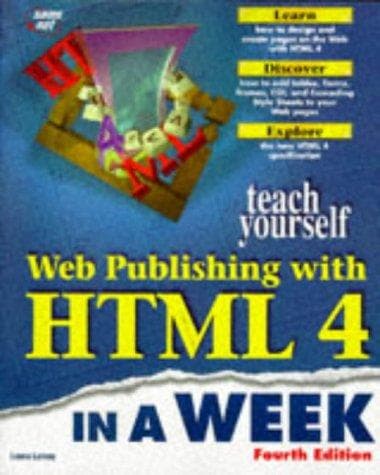 Tapa de Teach yourself Web publishing with HTML 4 in a week