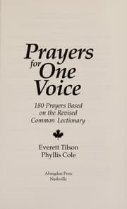Tapa de Prayers for one voice