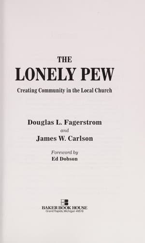 Tapa de The lonely pew