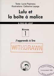 Tapa de Lulu et la boite a malice
