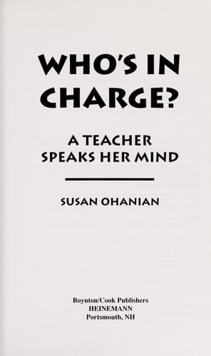 Tapa de Who's in charge?
