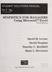 Tapa de Statistics for managers using Microsoft Excel