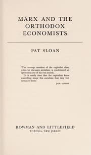 Tapa de Marx and the orthodox economists