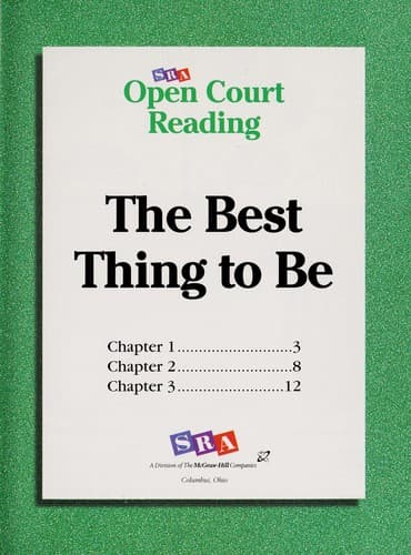 Tapa de The best thing to be