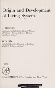 Tapa de Origin and development of living systems