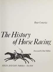 Tapa de The history of horse racing