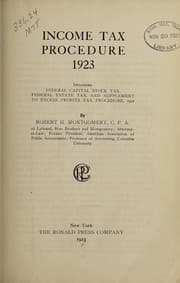Tapa de Income tax procedure, 1923