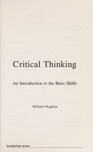 Tapa de Critical Thinking