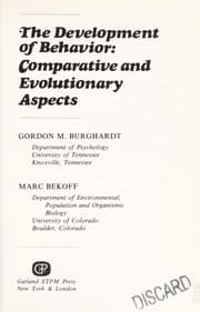 Tapa de The Development of behavior