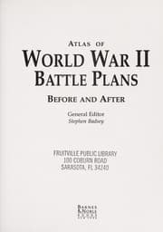 Tapa de Atlas of World War II battle plans