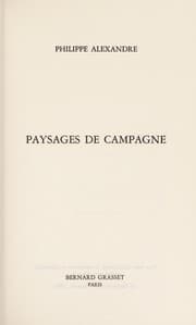 Tapa de Paysages de campagne