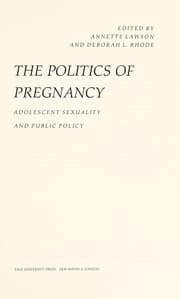 Tapa de The Politics of pregnancy
