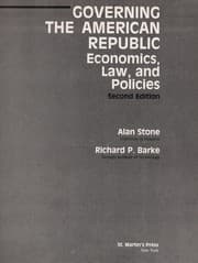 Tapa de Governing the American republic