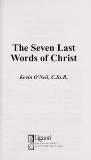 Tapa de Seven last words of christ