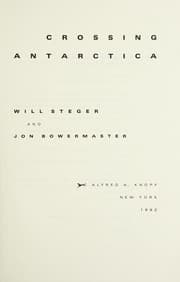 Tapa de Crossing Antarctica