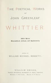 Tapa de The poetical works of John Greenlead Whittier